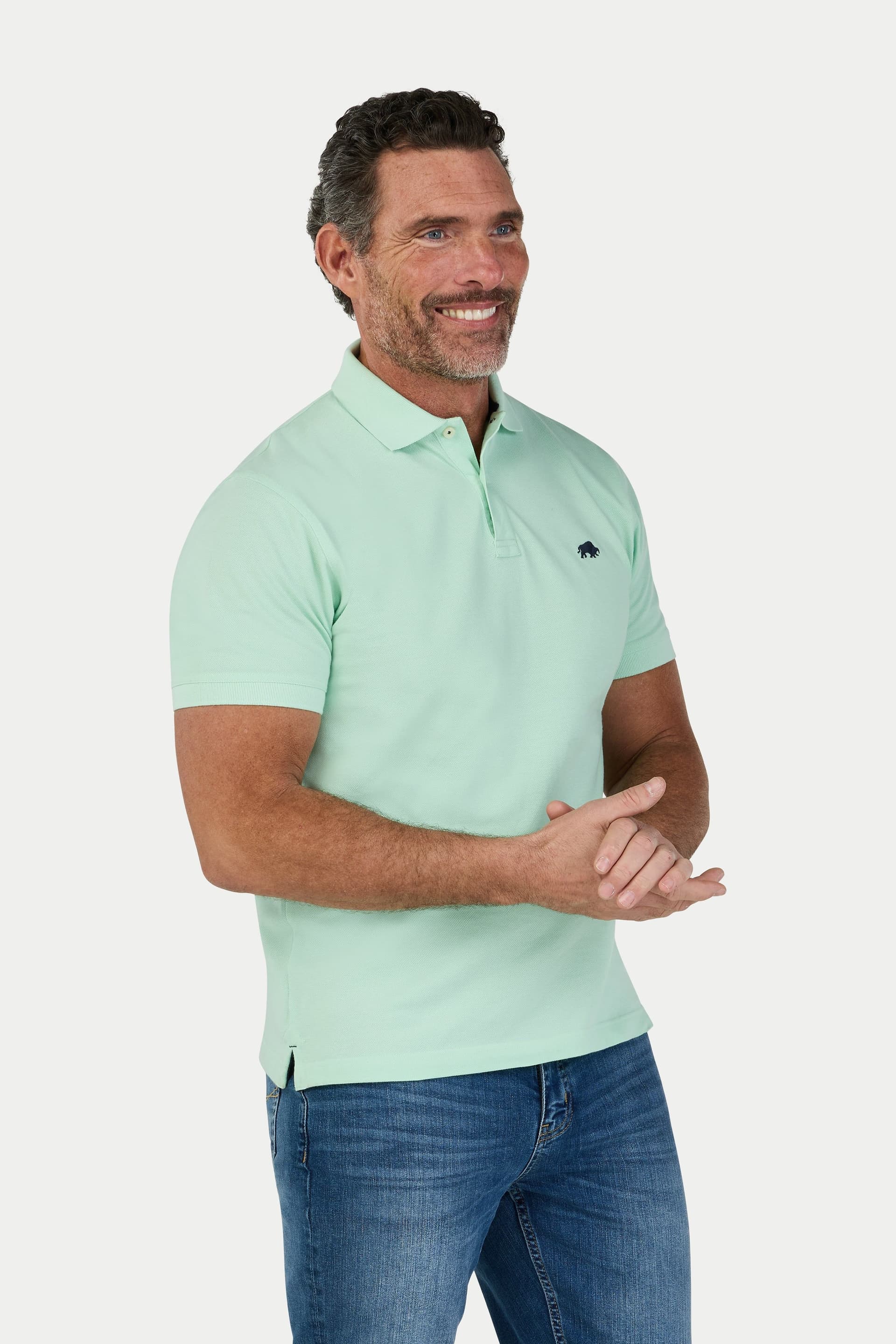 raging bull Raging Bull Men's Classic Polo in Light Green