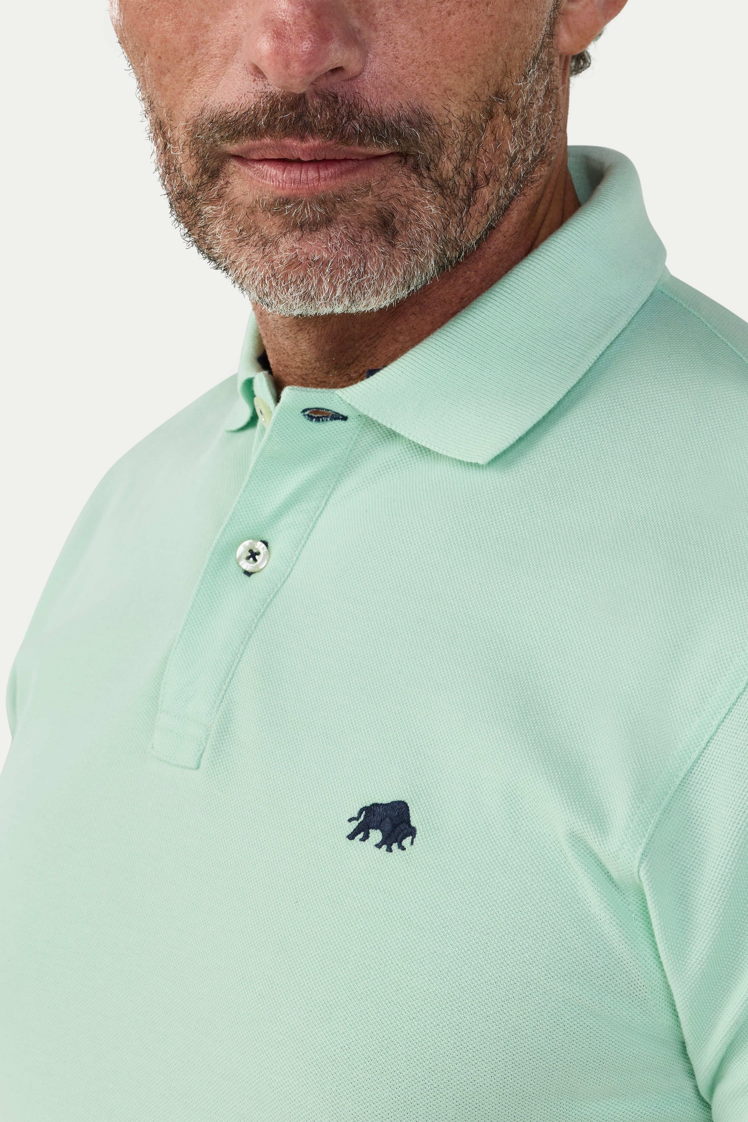 raging bull Raging Bull Men's Classic Polo in Light Green - 3