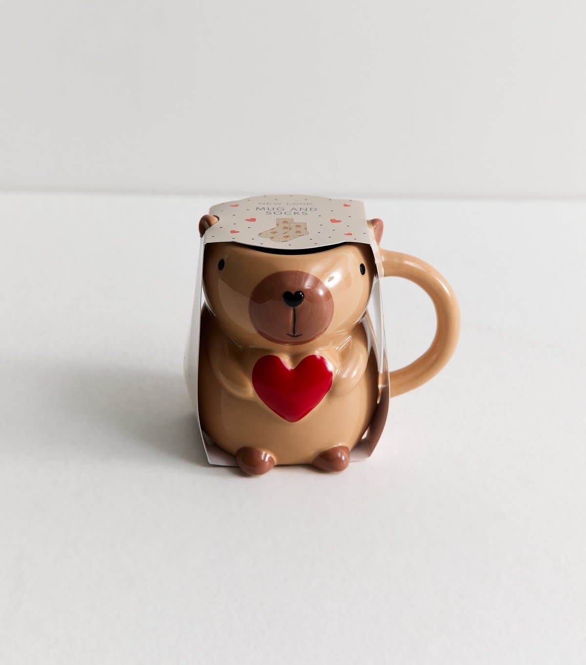 New Look New Look Brown Capybara Mug and Socks Set