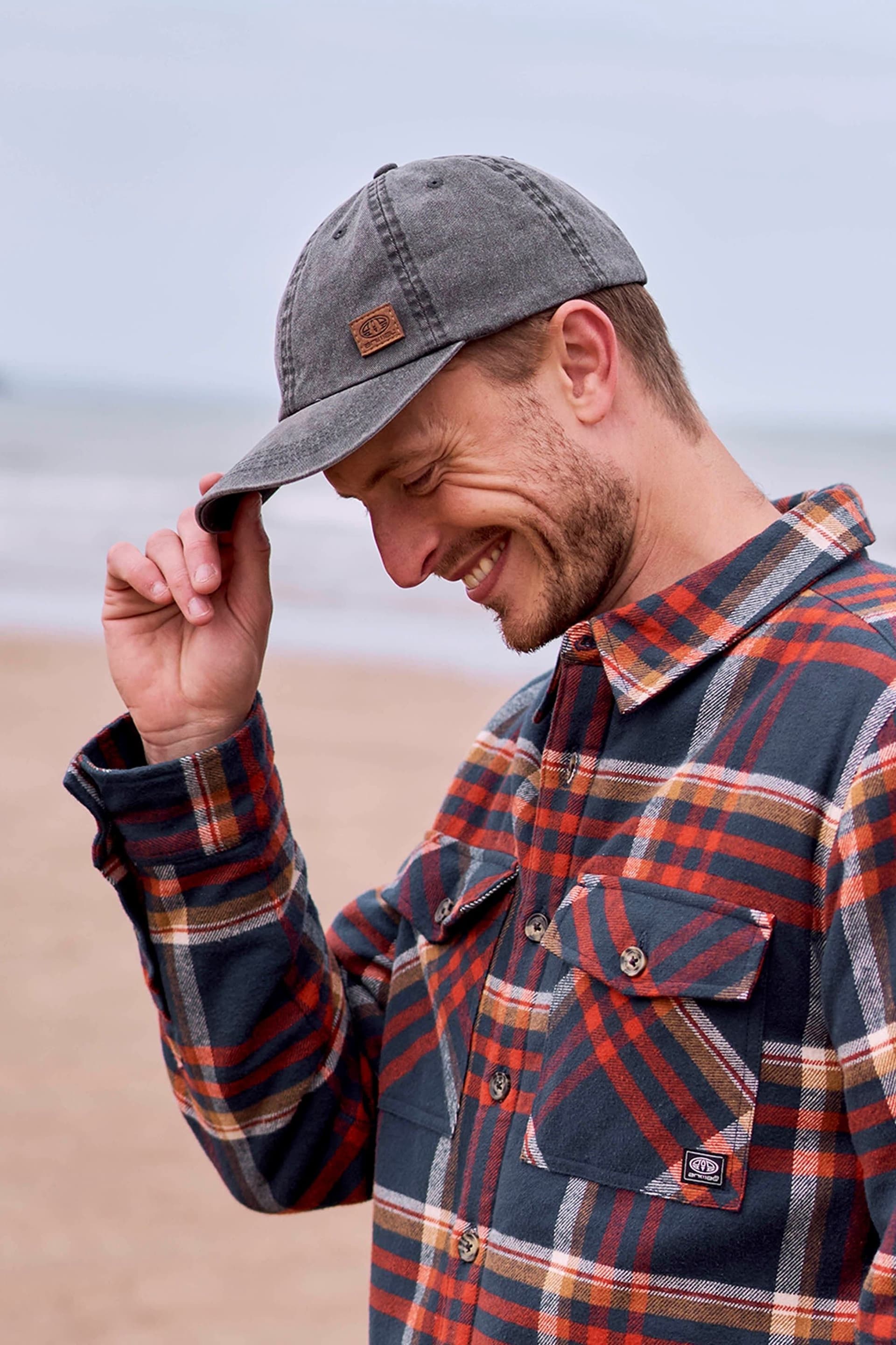 Animal Animal Men's 'Atlas' Logo Cotton Cap in Charcoal