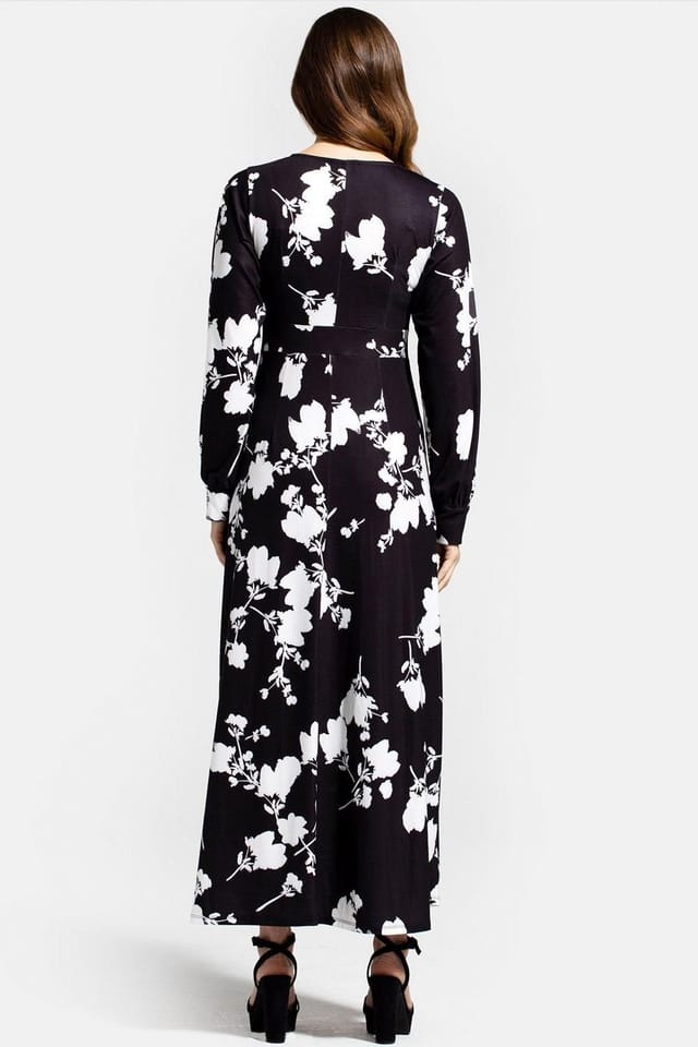 Hot Squash Hot Squash Women's Gemma Dress with Long Sleeves in Black - 2