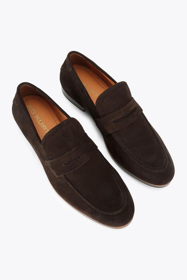 KG Kurt Geiger KG Kurt Geiger Men's 'Freddy' Suede Shoes in Brown - 2