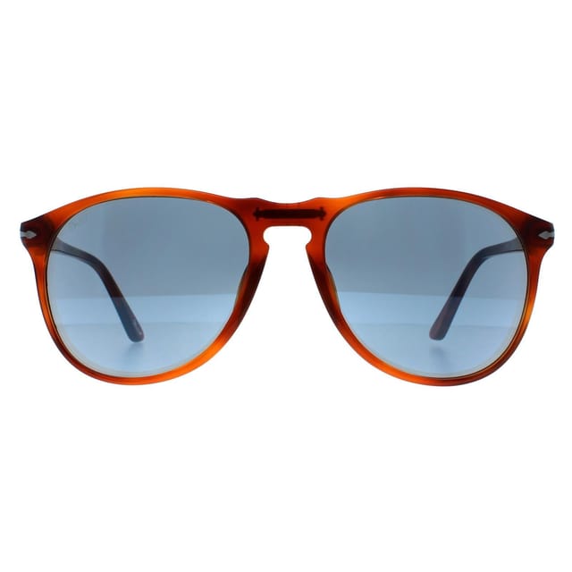Persol Persol Men's Round Terria di Siena Tortoise Blue Sunglasses in Brown - 2