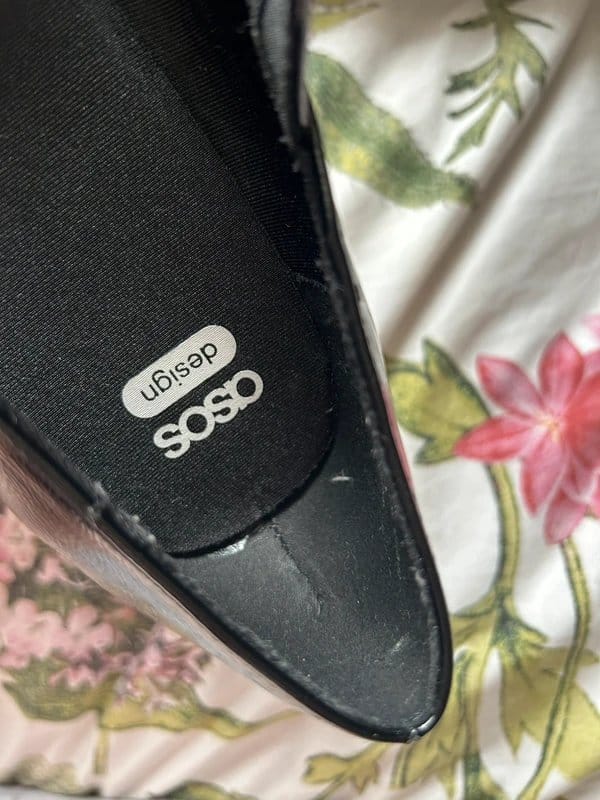 ASOS Design Women’s wide fit black Mary Jane platform block heels from ASOS - size 7 - 1