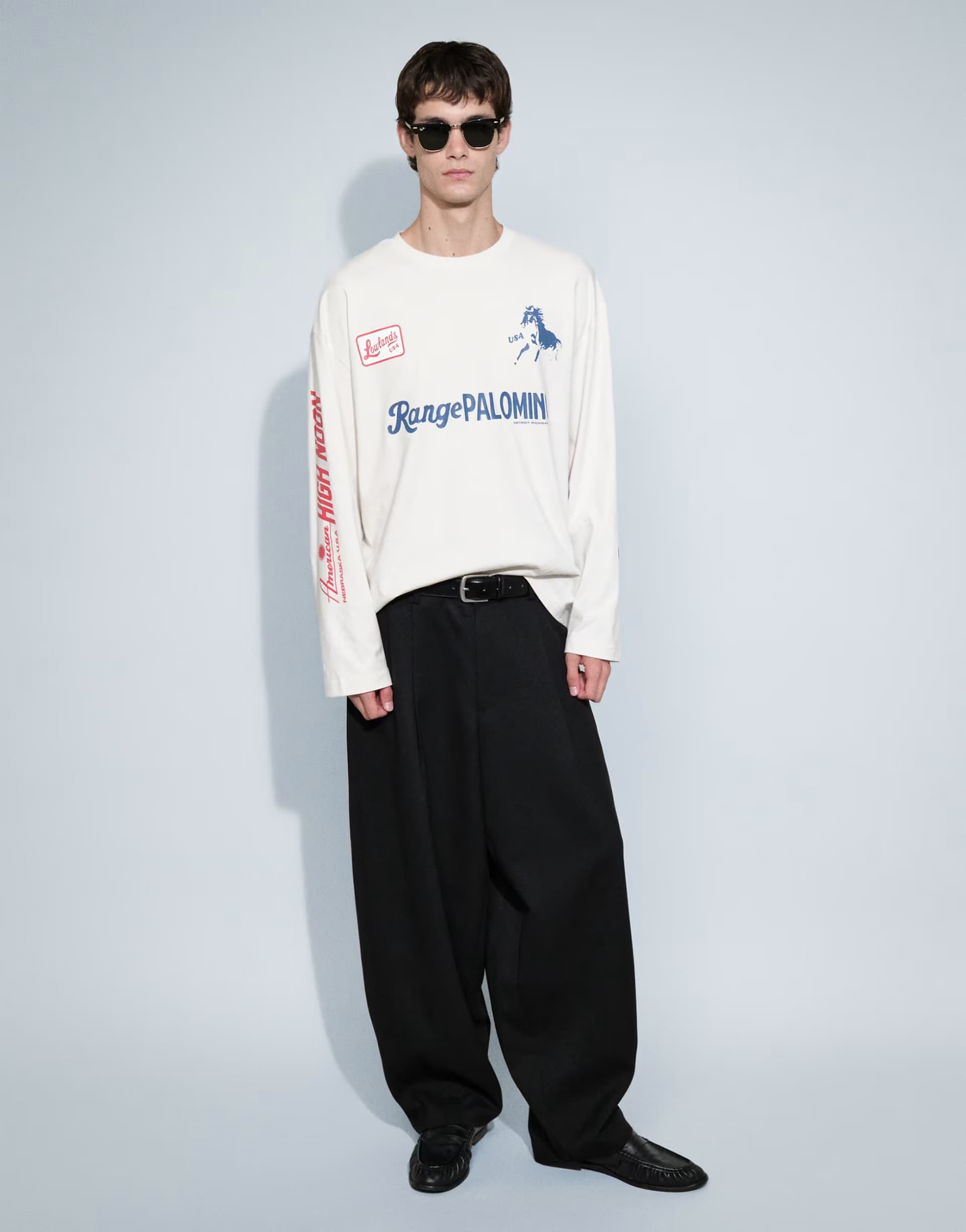 ASOS ASOS DESIGN tailored wide barrel leg trousers in black microtexture