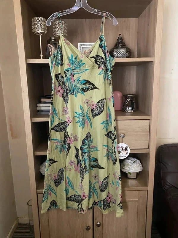 PLANET 🌿 Vintage Planet Olive Sequin Maxi Dress 🌿 Whimsigoth Mermaidcore 14