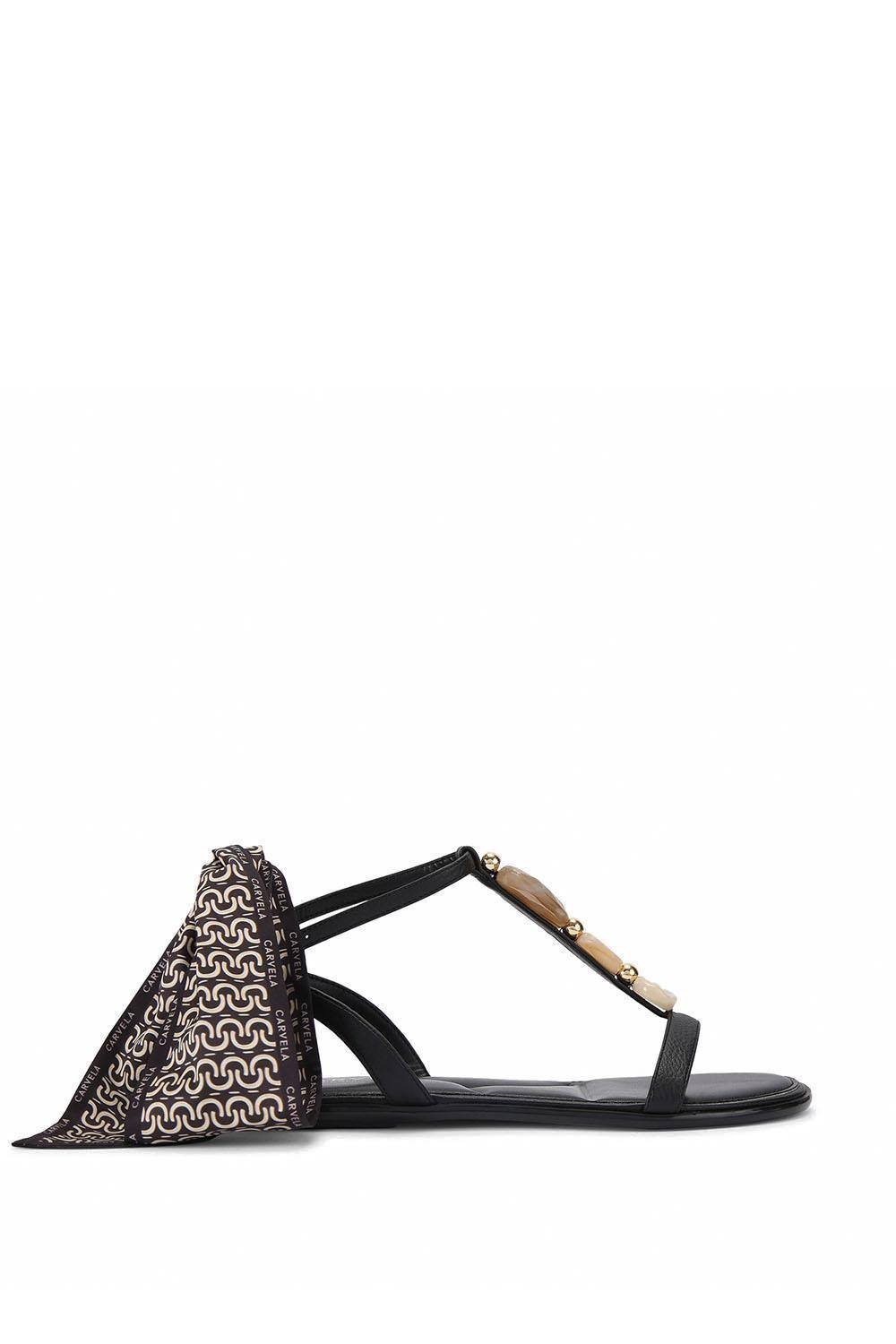 Carvela Carvela Women's 'Sorrento Gem Flat Sandal' Sandals in Black - 4