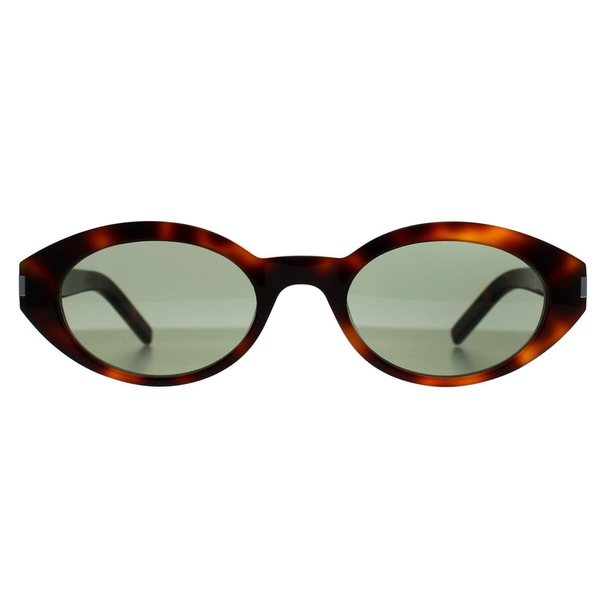 Saint Laurent Saint Laurent Women's Oval Havana Green SL567 in Brown - 1