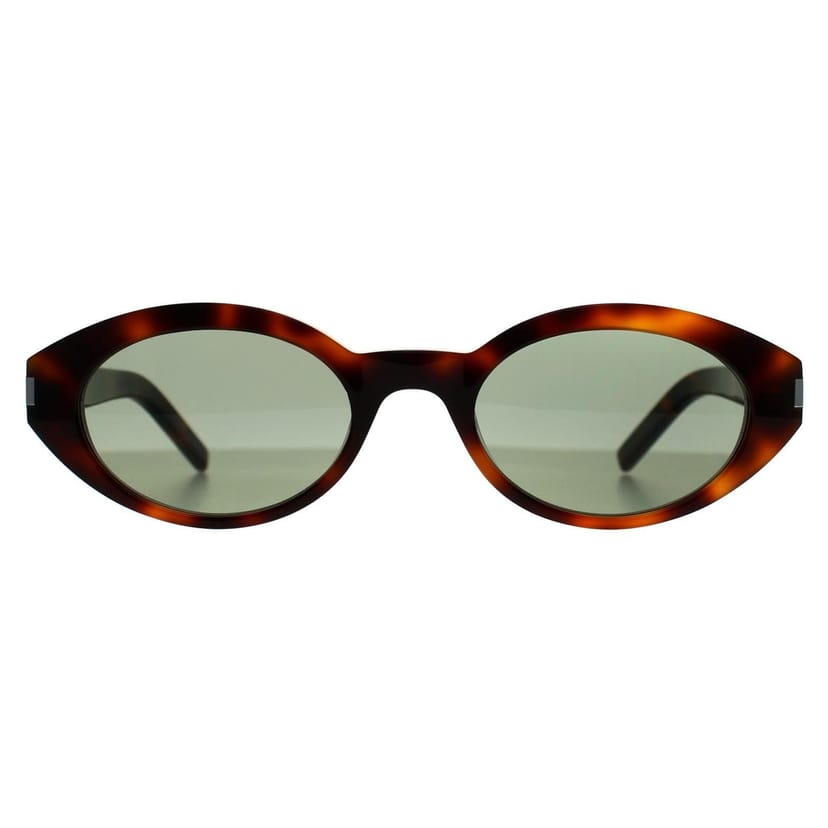 Saint Laurent Saint Laurent Women's Oval Havana Green SL567 in Brown - 1