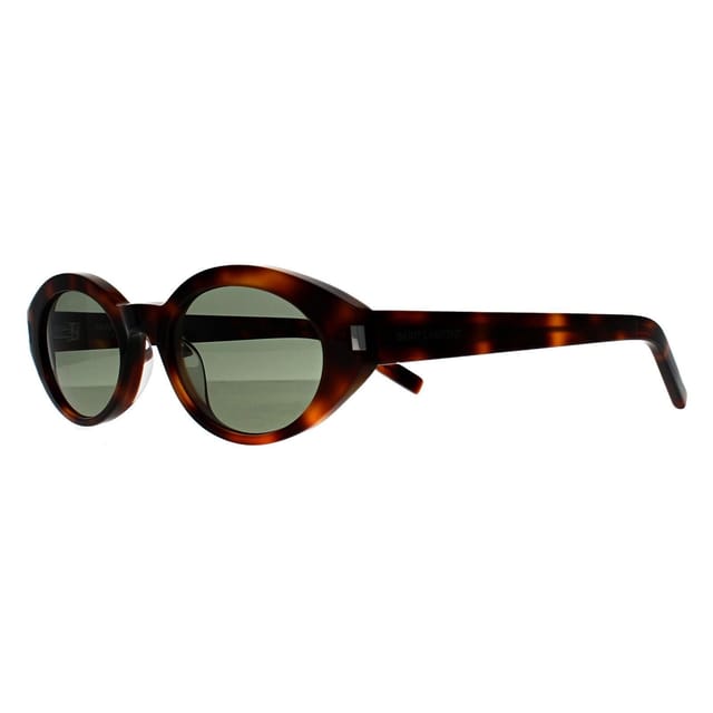 Saint Laurent Saint Laurent Women's Oval Havana Green SL567 in Brown - 2