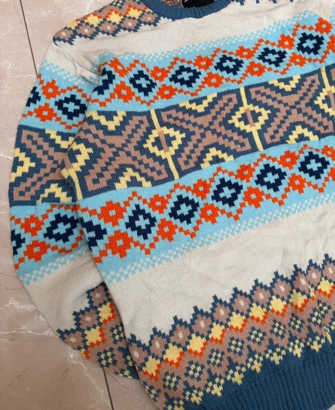 ASOS Design ASOS design Multicolour Geometric Knit Jumper- XS