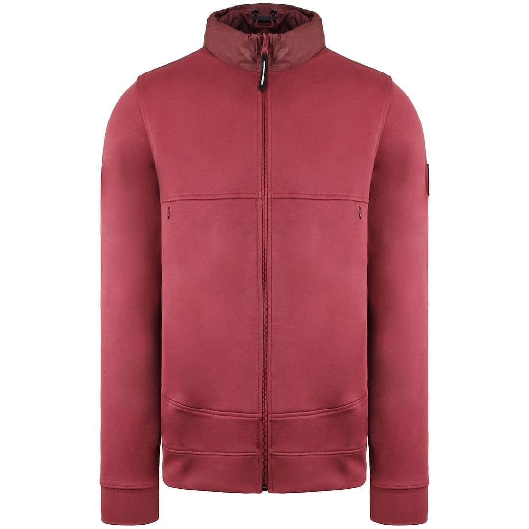 Weekend Offender Weekend Offender Red Track Jacket in Oxblood