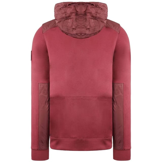 Weekend Offender Weekend Offender Men's Long Sleeve Zip Up Praia Oxblood Track Jacket in Red - 3