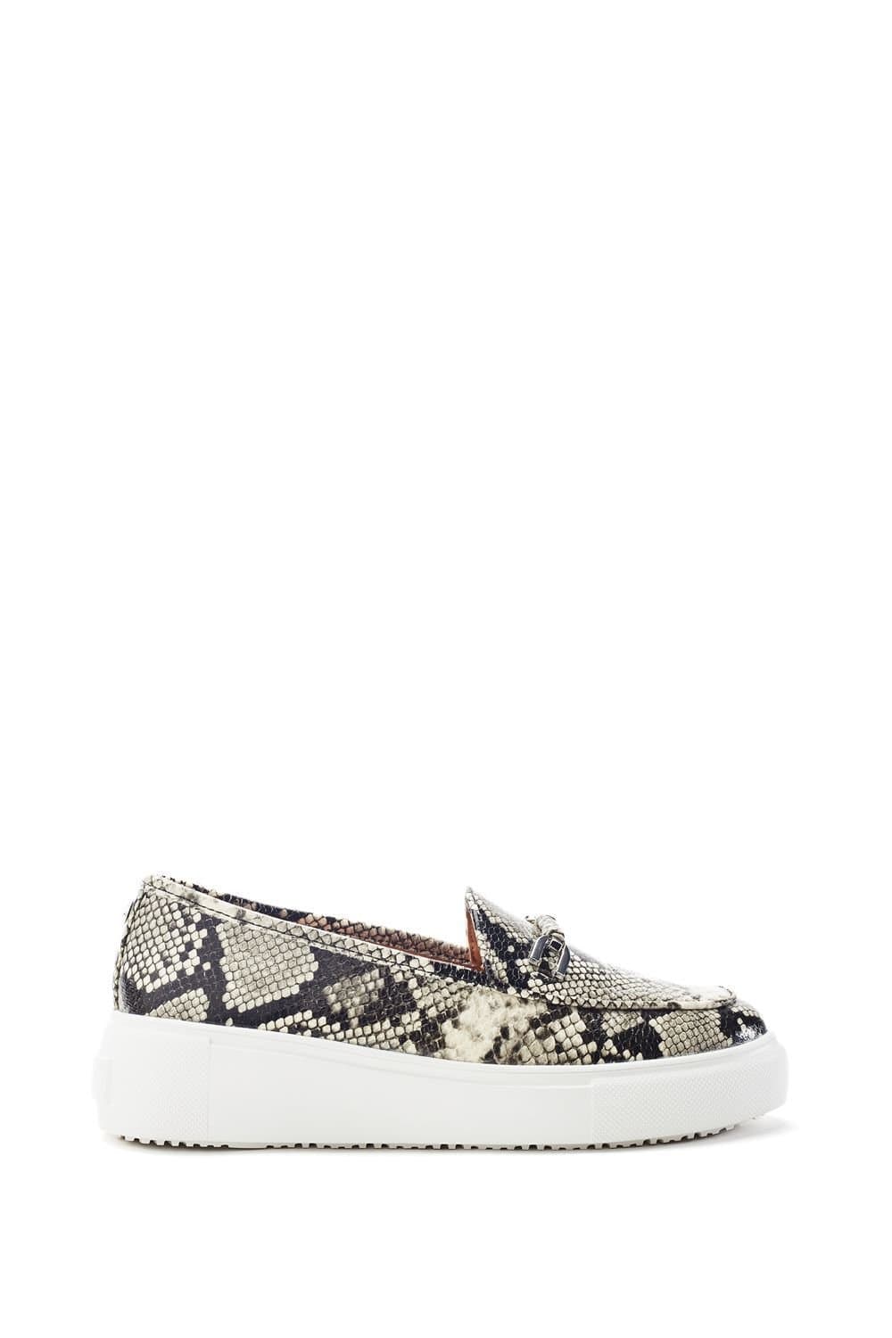 Moda In Pelle Moda In Pelle Women's 'Ettala' Snake Print Loafers in Grey