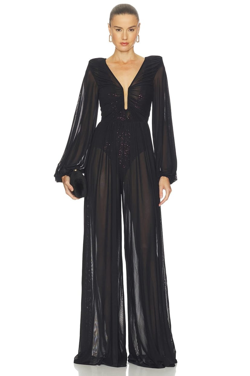 revolve He Loved Her 2 Pc Mesh Jumpsuit - 1