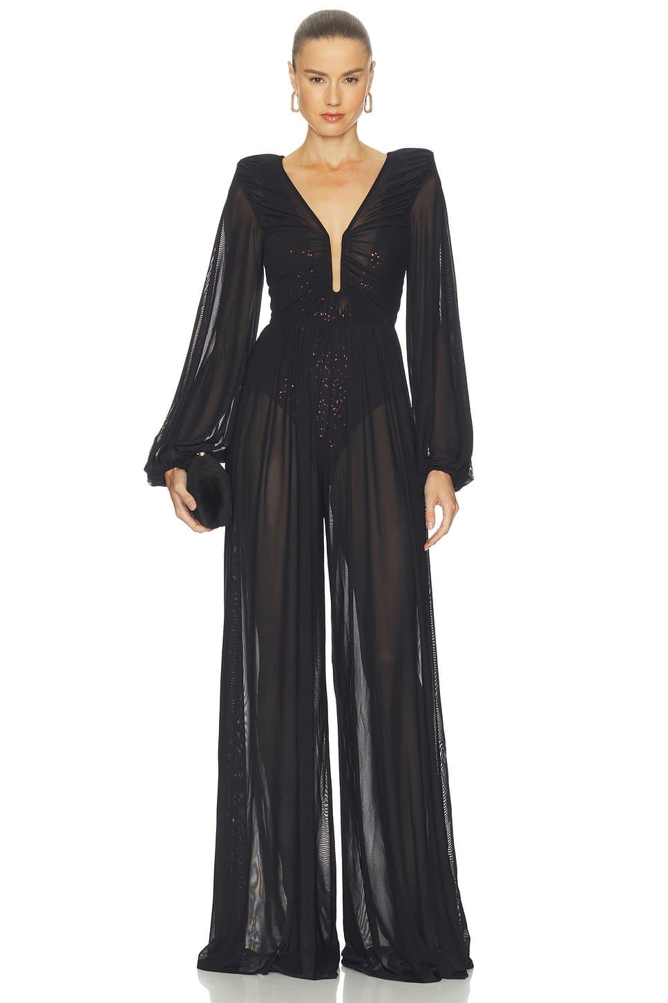 revolve He Loved Her 2 Pc Mesh Jumpsuit