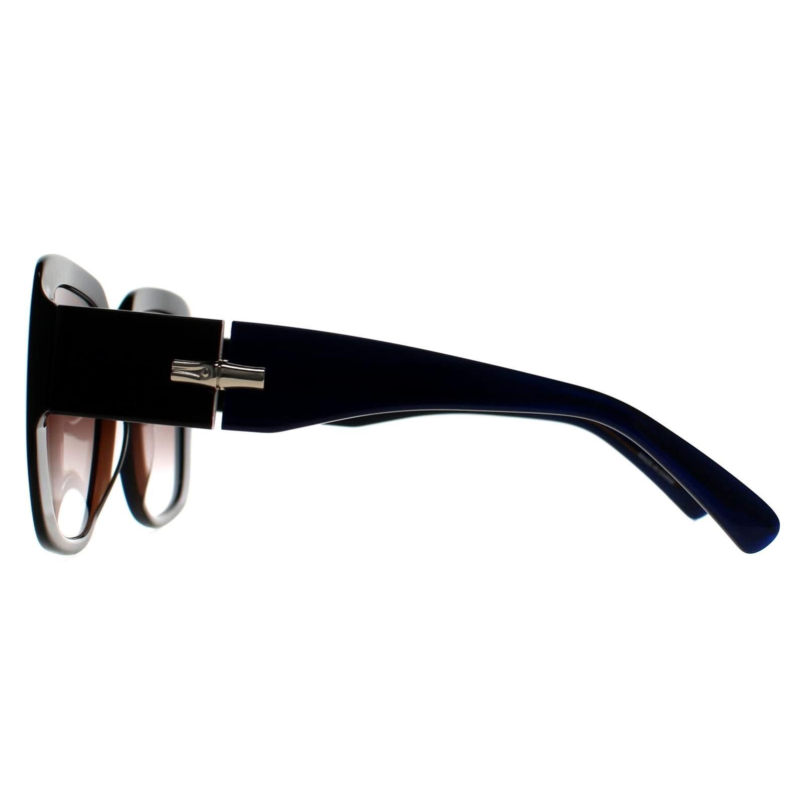 Longchamp Longchamp Women's Square Blue Stone Burgundy Gradient LO713S - 3