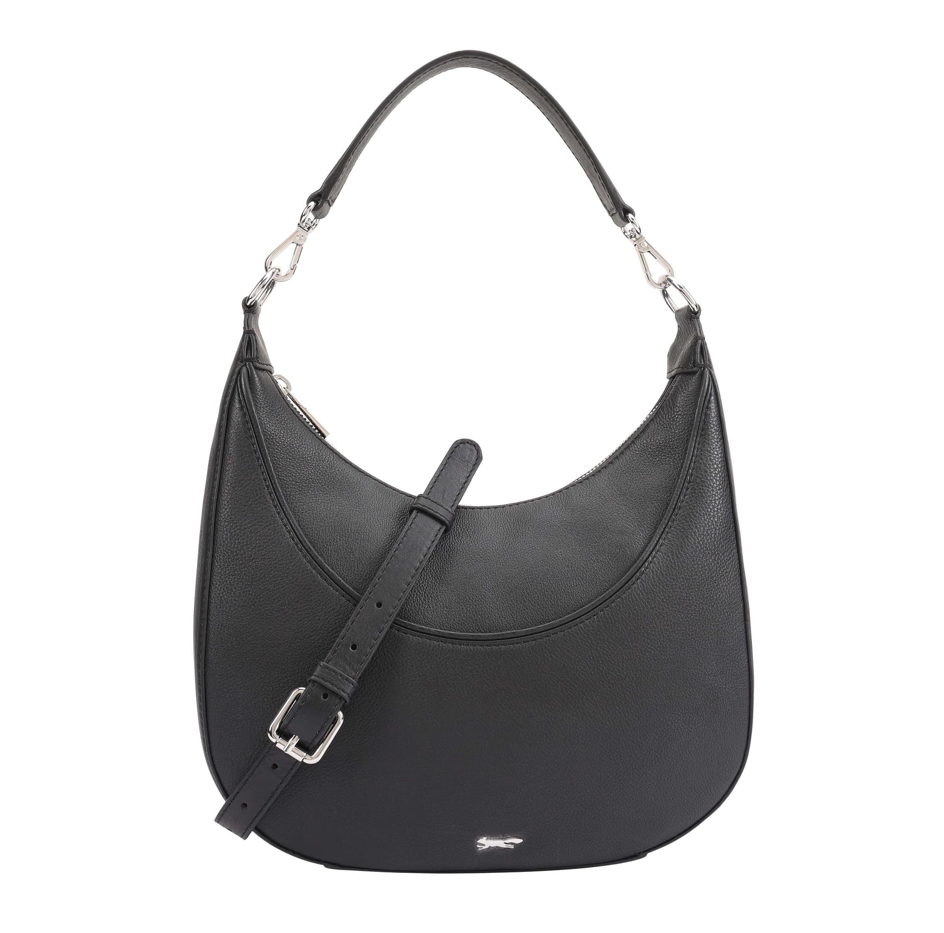 Paul Costelloe Paul Costelloe Women's Jet Black Leather Shoulder Bag