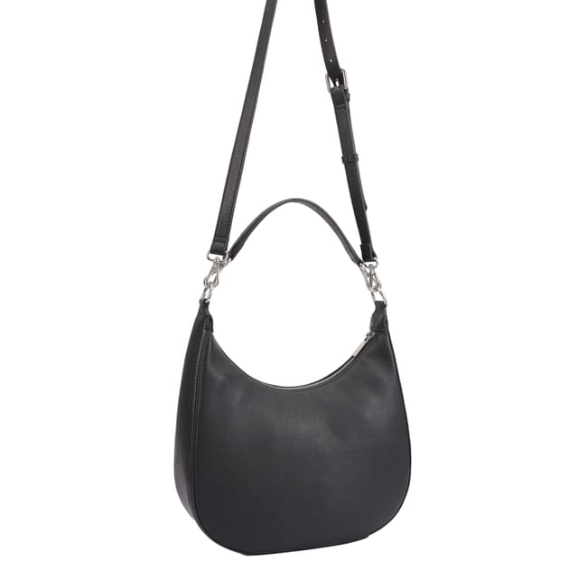 Paul Costelloe Paul Costelloe Women's Zinari Leather Shoulder Bag in Jet Black - 2