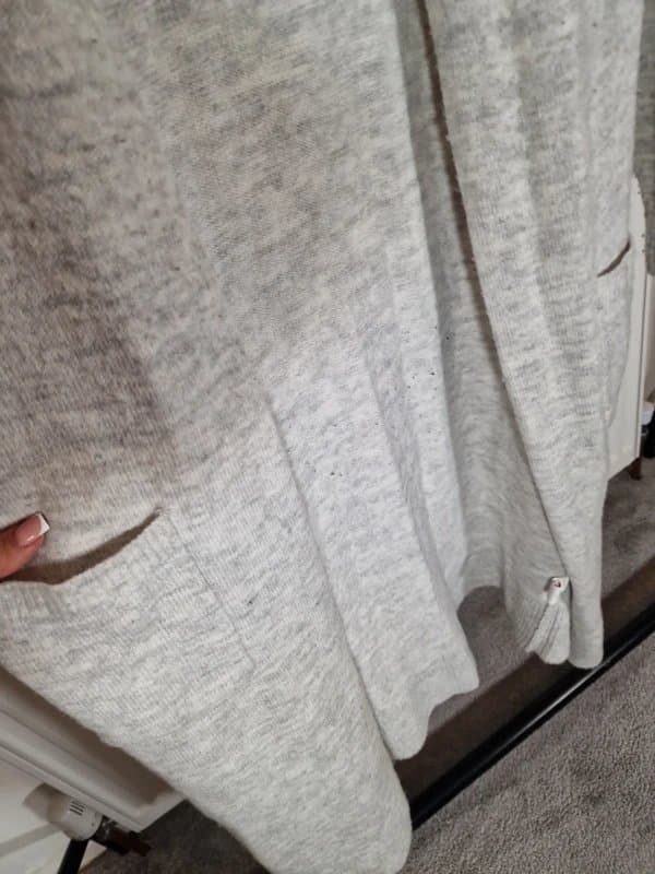 Primark Grey long belted cardigan