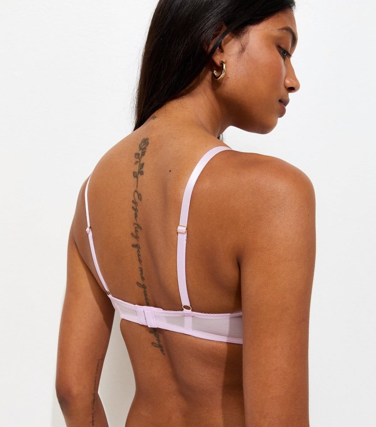 New Look Women's Lilac Lace Push-Up Bra New Look - 4