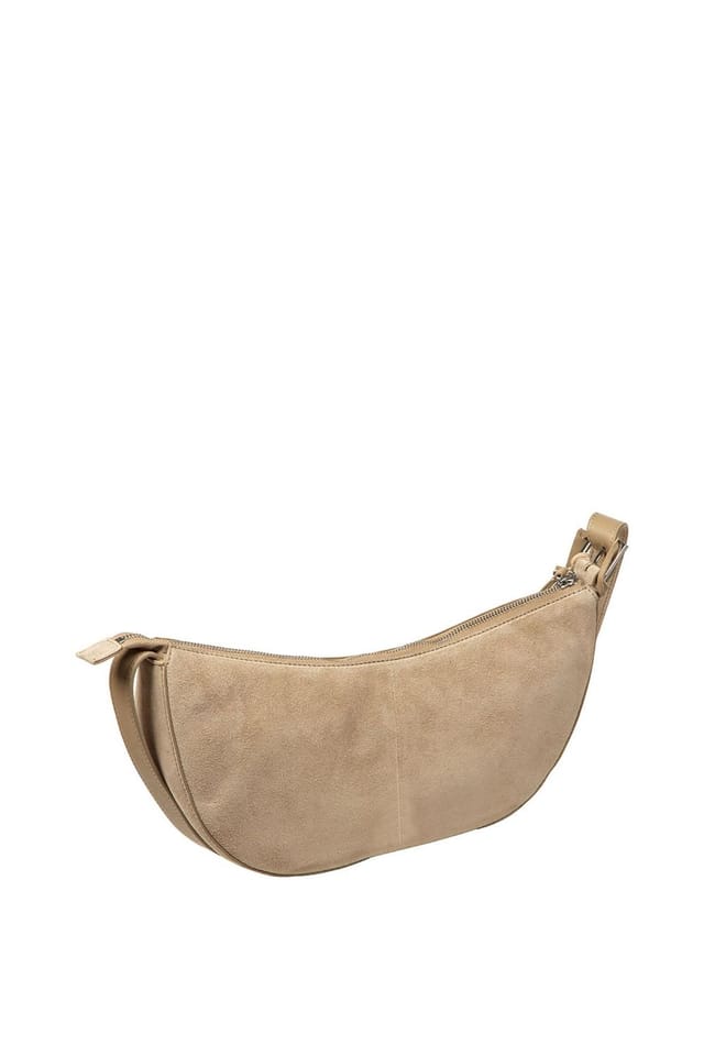 Cultured London Cultured London Women's 'Carine' Suede Cross Body Bag in Beige - 3