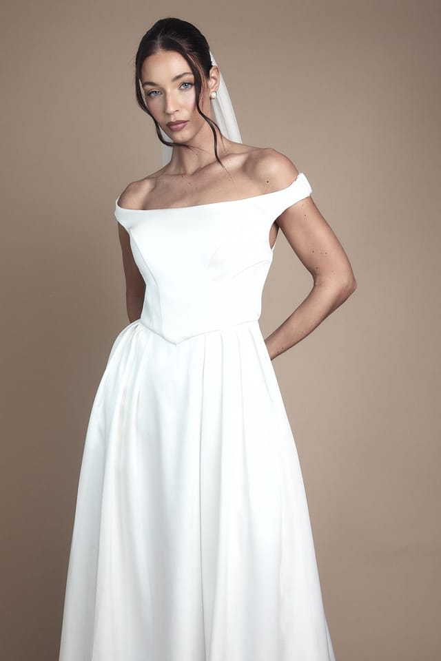 Coast Coast Women's Sleeveless Bandeau Wrap Skirt Maxi Wedding Dress in Ivory - 2