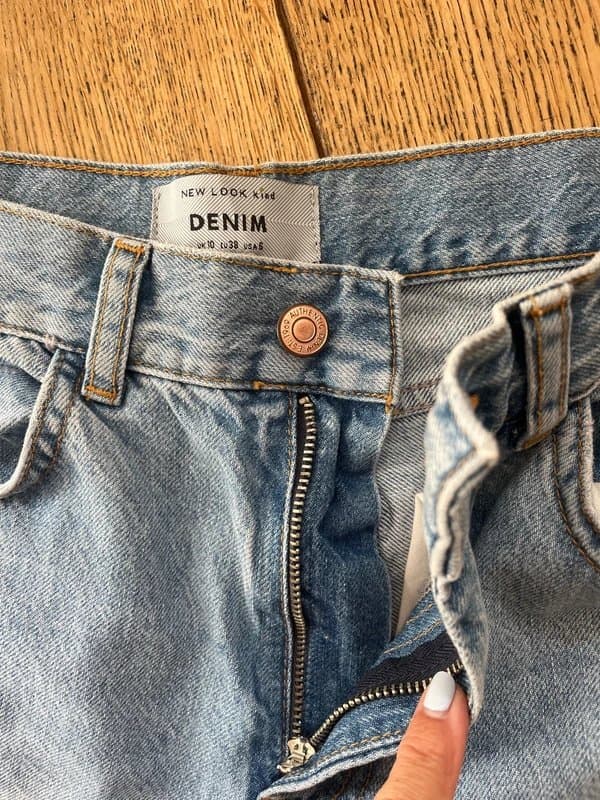 New Look New Look Denim Barrel Jeans Size 8/10 Short