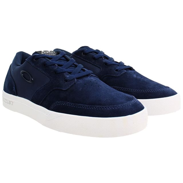 Oakley Oakley Men's Lighthouse Lace-Up Blue Smooth Leather Trainers - 2