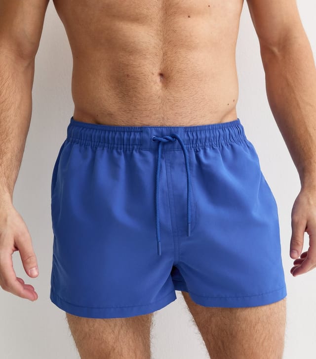 New Look Men's Blue Short Length Swim Shorts New Look - 3