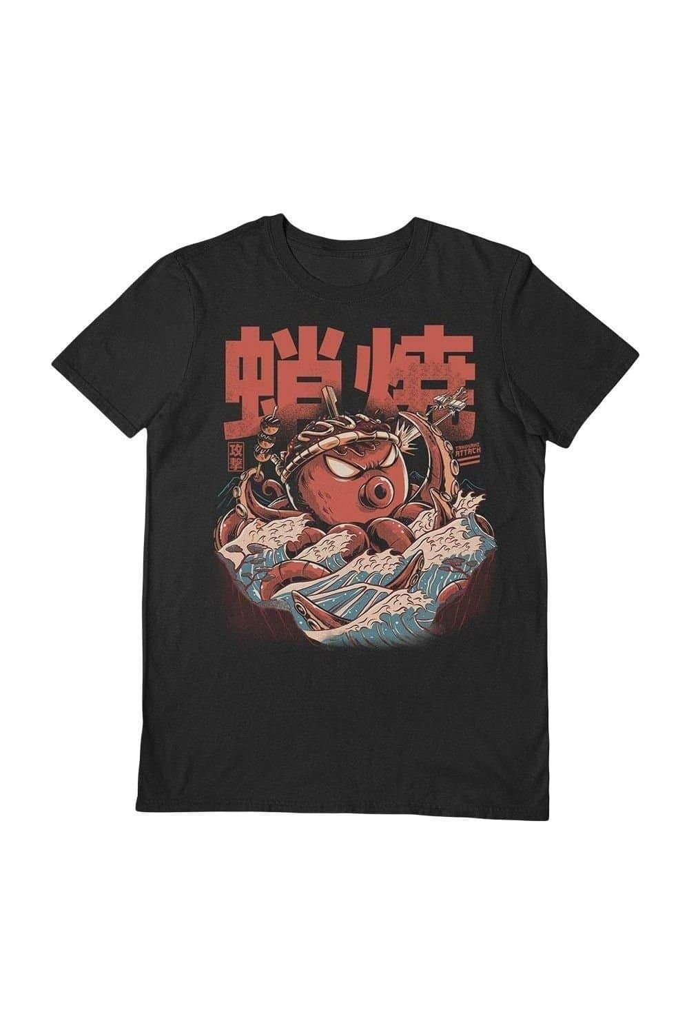 Ilustrata Ilustrata Men's Takoyaki Attack T-Shirt in Black