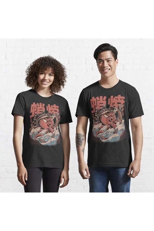 Ilustrata Ilustrata Men's Takoyaki Attack T-Shirt in Black - 3