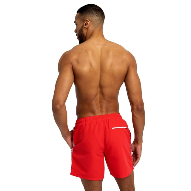 Umbro Umbro Men's Taped Swim Shorts in Scarlet - 2