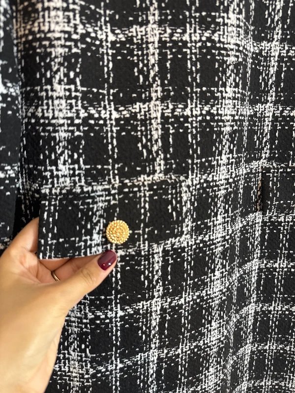 New Look New (no tag) New Look Black Check Dress Smart -size 12 - 1