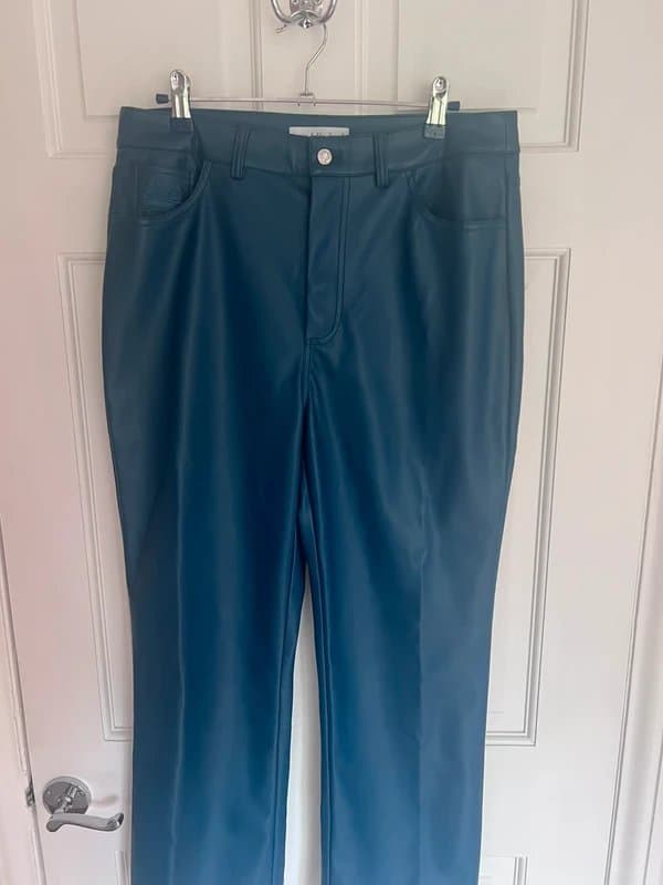 Never Fully Dressed Never fully Dressed Teal faux leather pants
