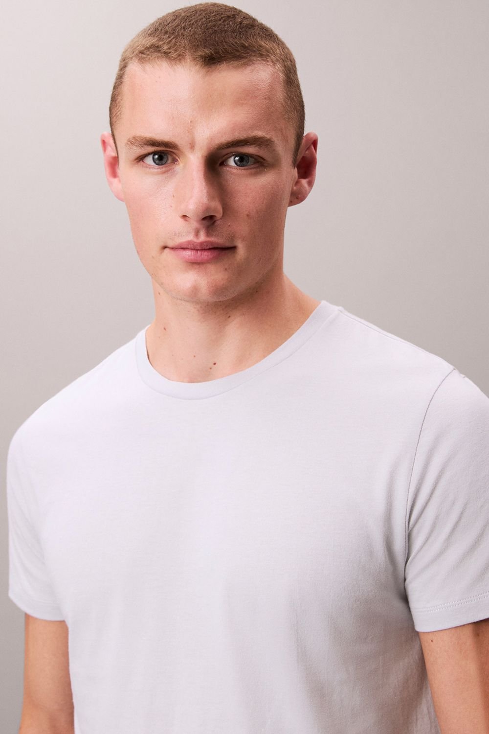 Calvin Klein Calvin Klein Men's 100% Cotton Tees 3Pk Micro Chip/Zoni Beach/Ink - 3