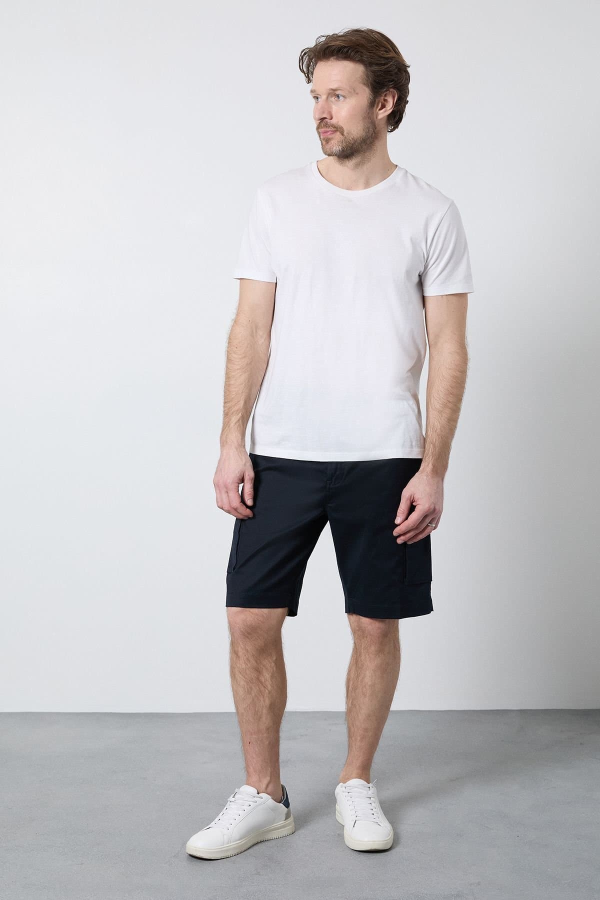 Debenhams Debenhams Men's Navy Cotton Cargo Short