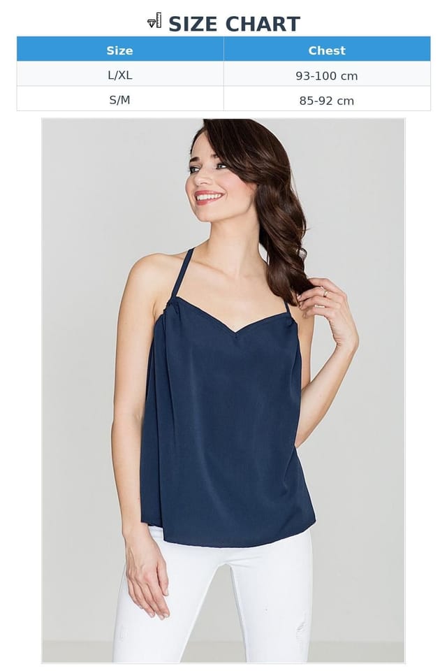 Love Lace Love Lace Women's Summer Loose Back Frill Blouse in Blue - 3