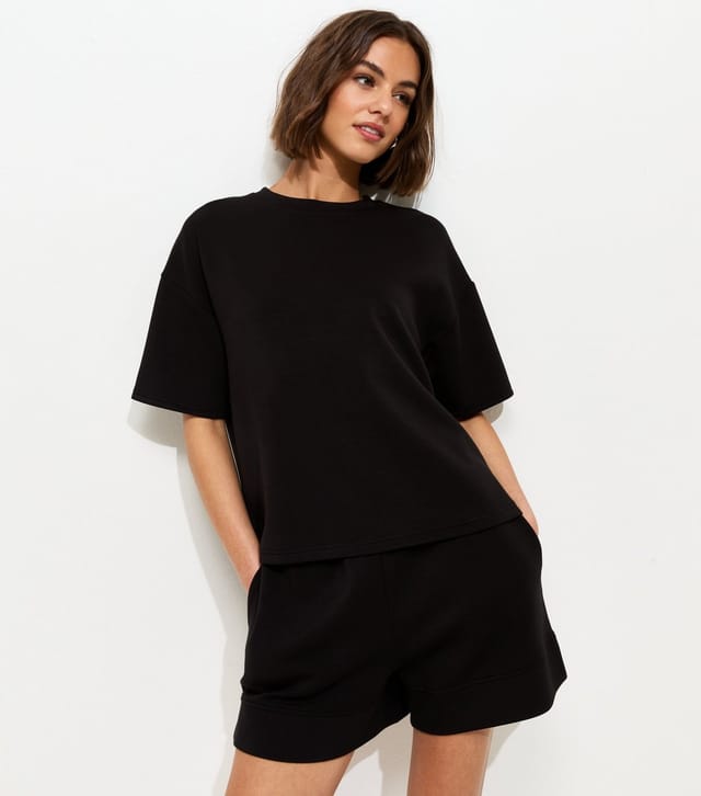 New Look Women's Premium Black Sweatshirt T-Shirt New Look - 3