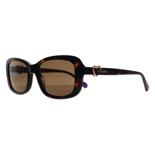 Love Moschino Love Moschino Women's Rectangle Havana Brown MOL060/S - 2