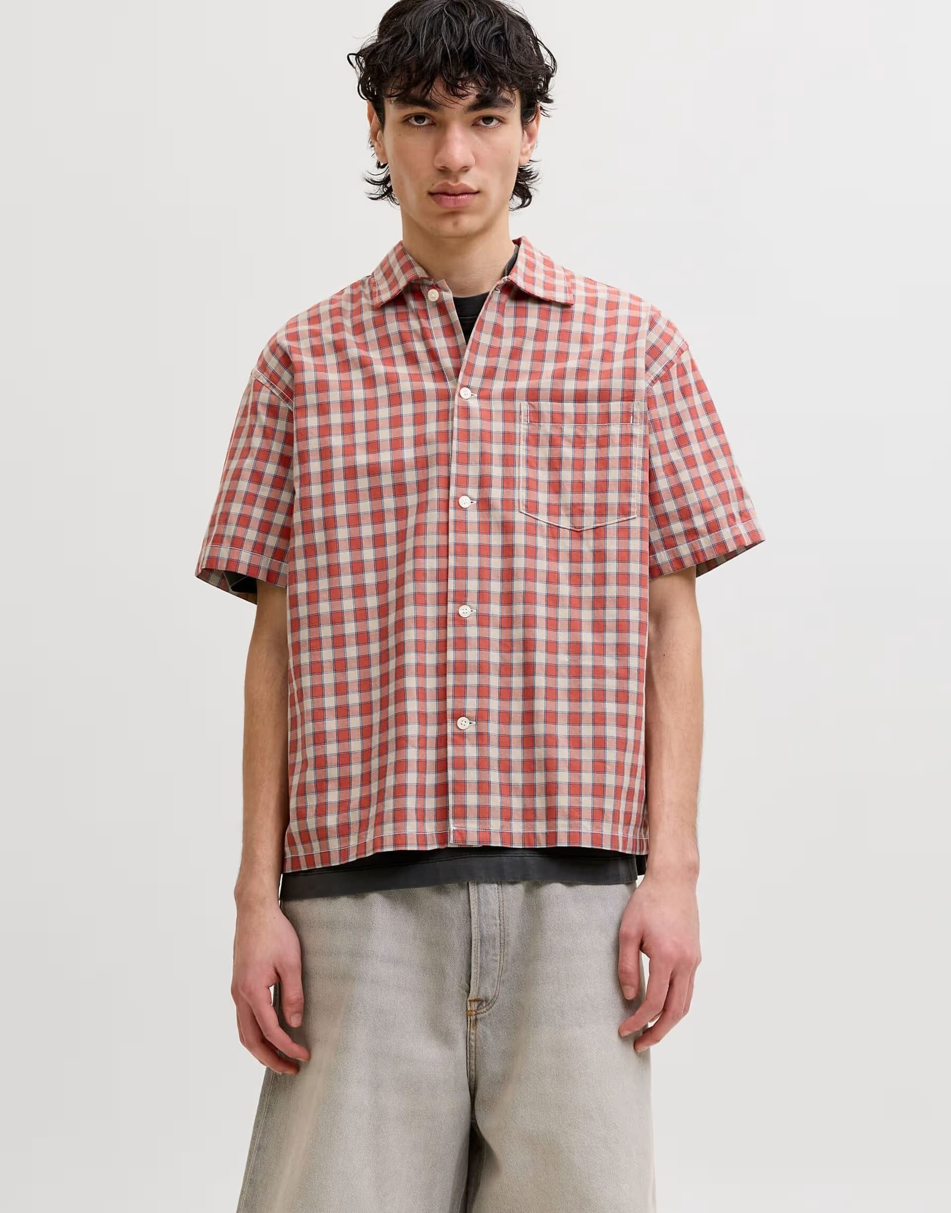 ASOS Jack & Jones Shirt in barn red
