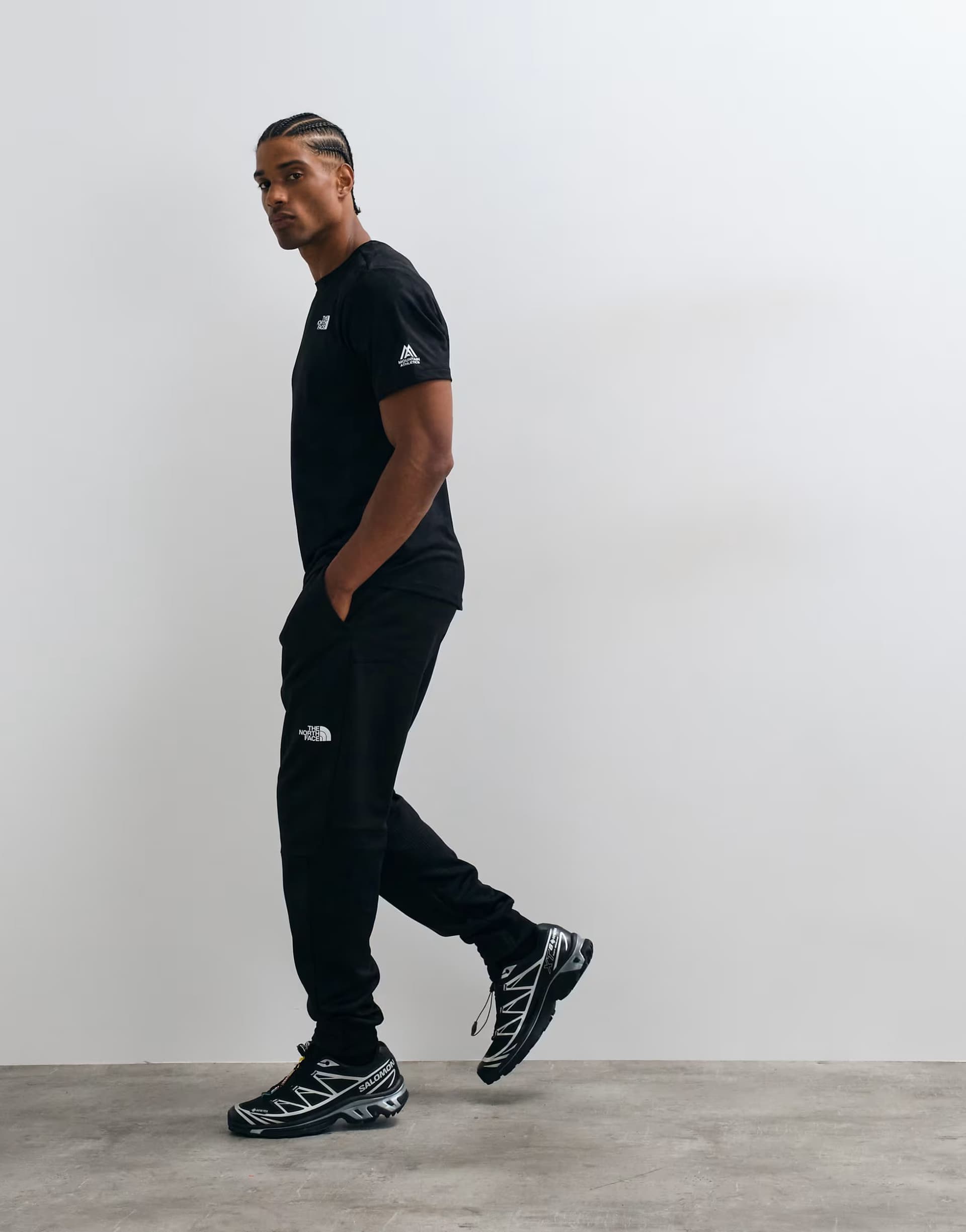 ASOS The North Face Mountain Athletics fleece pant 2.0 in black