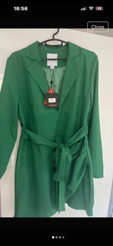 ASOS ASOS green blazer dress size 16 more like 14