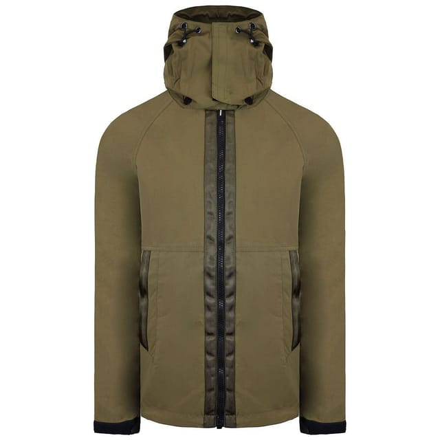 Weekend Offender Weekend Offender Men's Long Sleeve Zip Up Vienna Olive Jacket in Green - 2