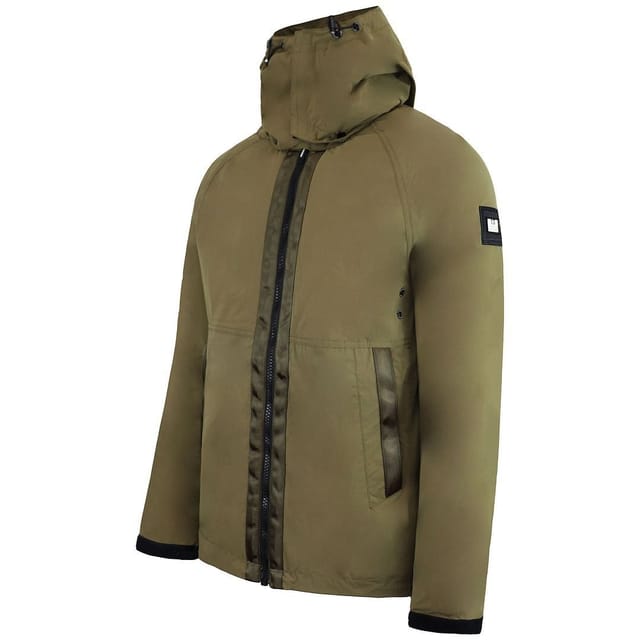 Weekend Offender Weekend Offender Men's Long Sleeve Zip Up Vienna Olive Jacket in Green - 3