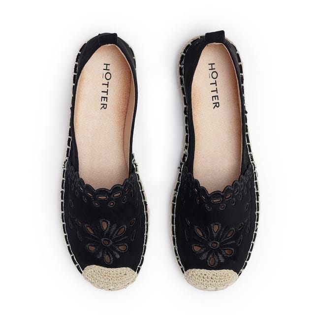 Hotter Hotter Women's 'Sundaze' Espadrilles in Black - 3