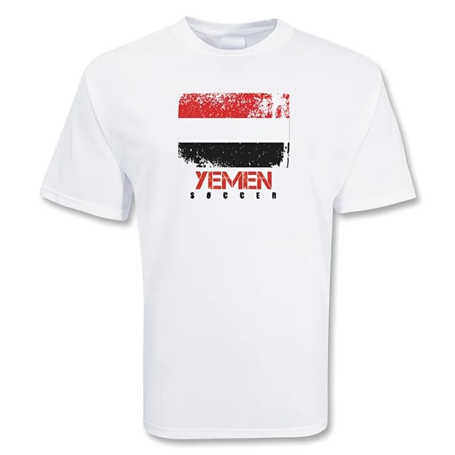 Yemen Yemen Men's Soccer T-Shirt in White - 2