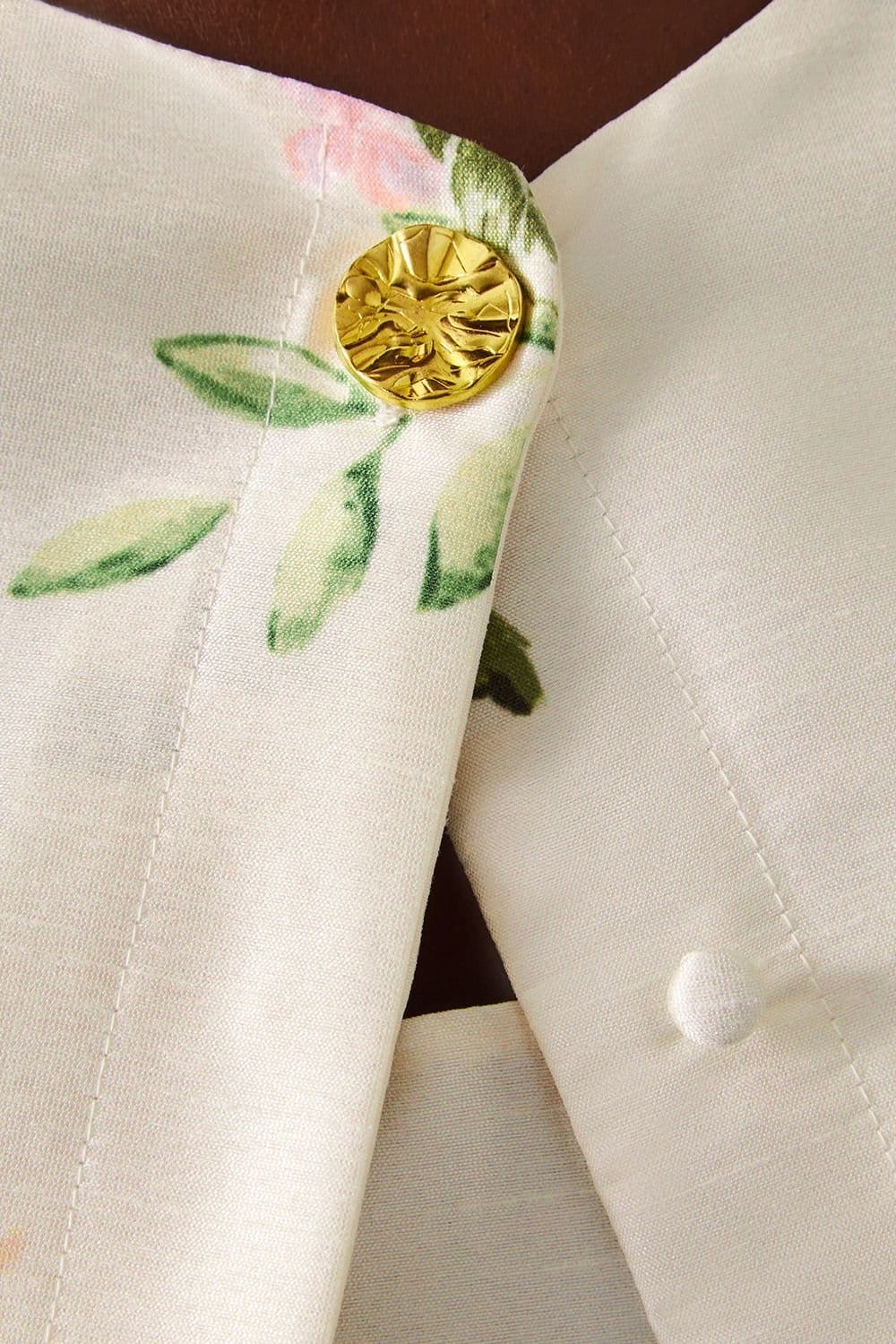 Monsoon Monsoon Women's Anne Floral Puff Sleeve Jacket Cream - 4