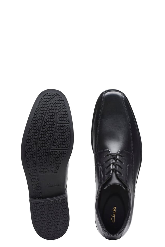 Clarks Clarks Men's Howard Over Leather Shoes Black - 3