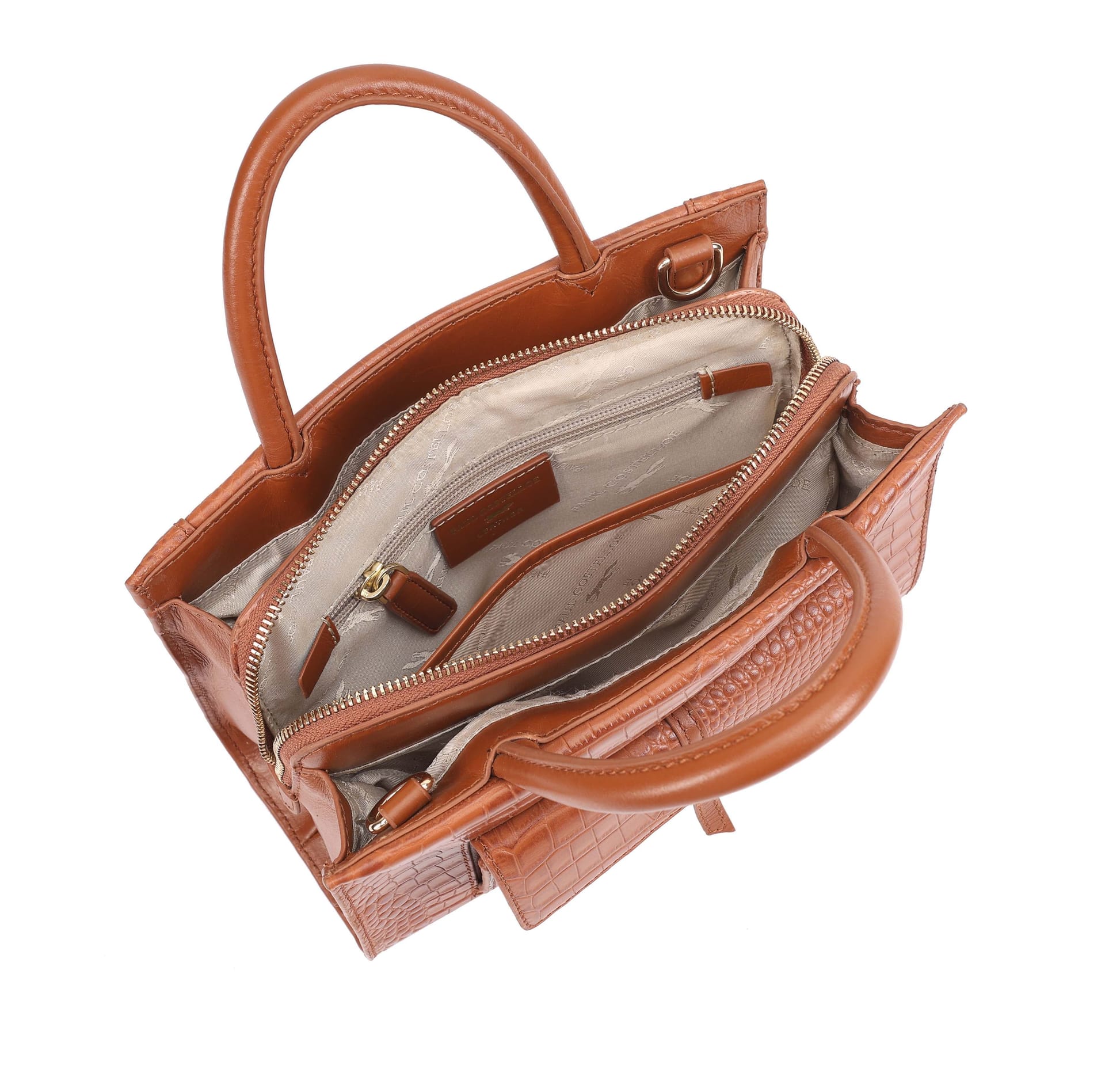 Paul Costelloe Paul Costelloe Women's Gracie Leather Multi Way Bag in Brown - 4